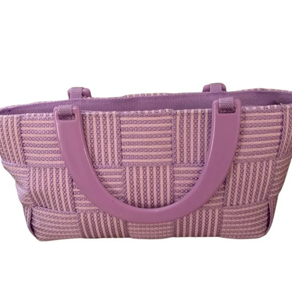 lavender bag Vintage 1960’s M. & G. Bernini basket weave Made in Italy